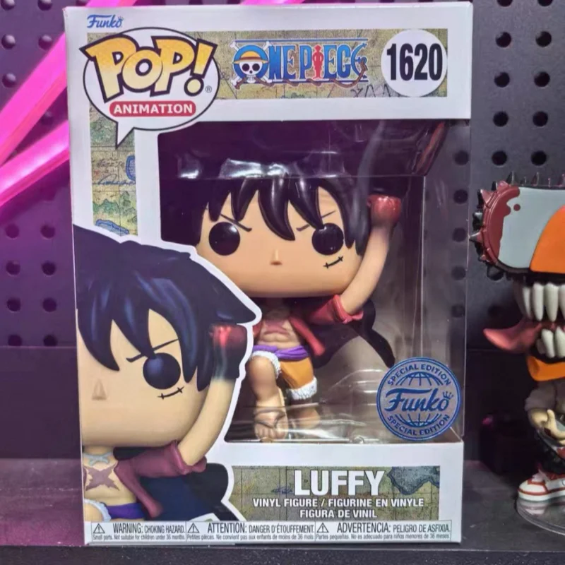 Véritable Funko Pop une pièce Luffy Action Anime Figure vinyle Statue poupée bureau décoration modèle jouets enfant objets de collection cadeaux