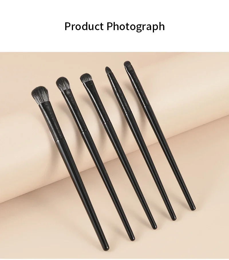 Natürliche Augen Make-Up Pinsel Set Lidschatten Pinsel Augenbraue Kontur Eyeliner Pinsel Frauen Augen Kosmetik Blending Detail Make-Up-Tools – Detail 9