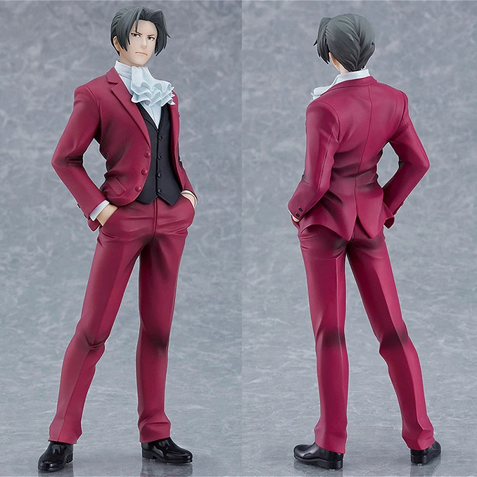 

Anime Ace Attorney Miles Edgeworth Cosplay Cartoon Figures Model Garage Kits Miniature Figurine Mascot Desktop Ornament Gift