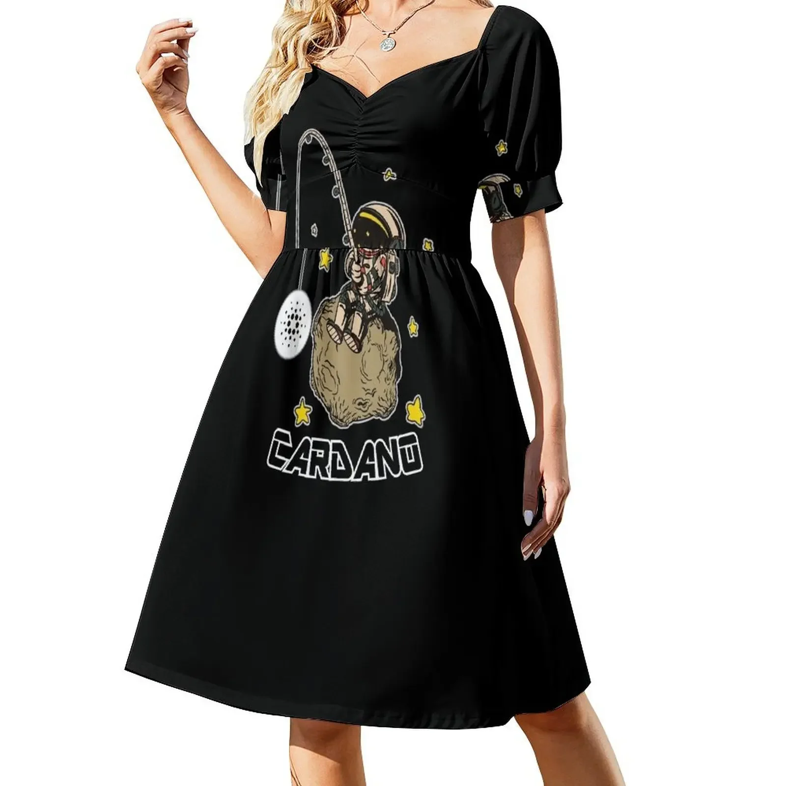 Astronaut Fishing for Cardano ADA Sleeveless Dress Dress for pregnant women women's clothing trend 2025 Woman clothes Dress