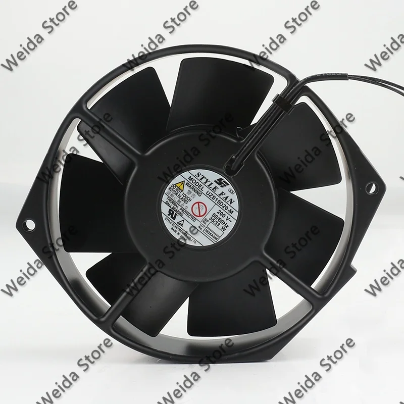 Original STYLE FAN AC200V 35/33W 17238 17CM 172X150X38MM Heat-resistant Double Ball Bearings 2-wire UZS15D20-M  Cooling Fan