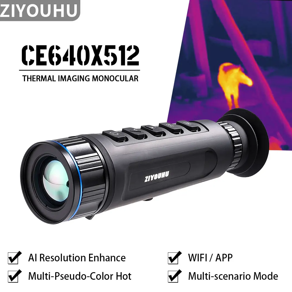 

New CE315, CE635 Thermal Imaging Monocular Image Enhancement Thermal Imagery WIFI Camera for Hunting Searching (384x288,640x512)