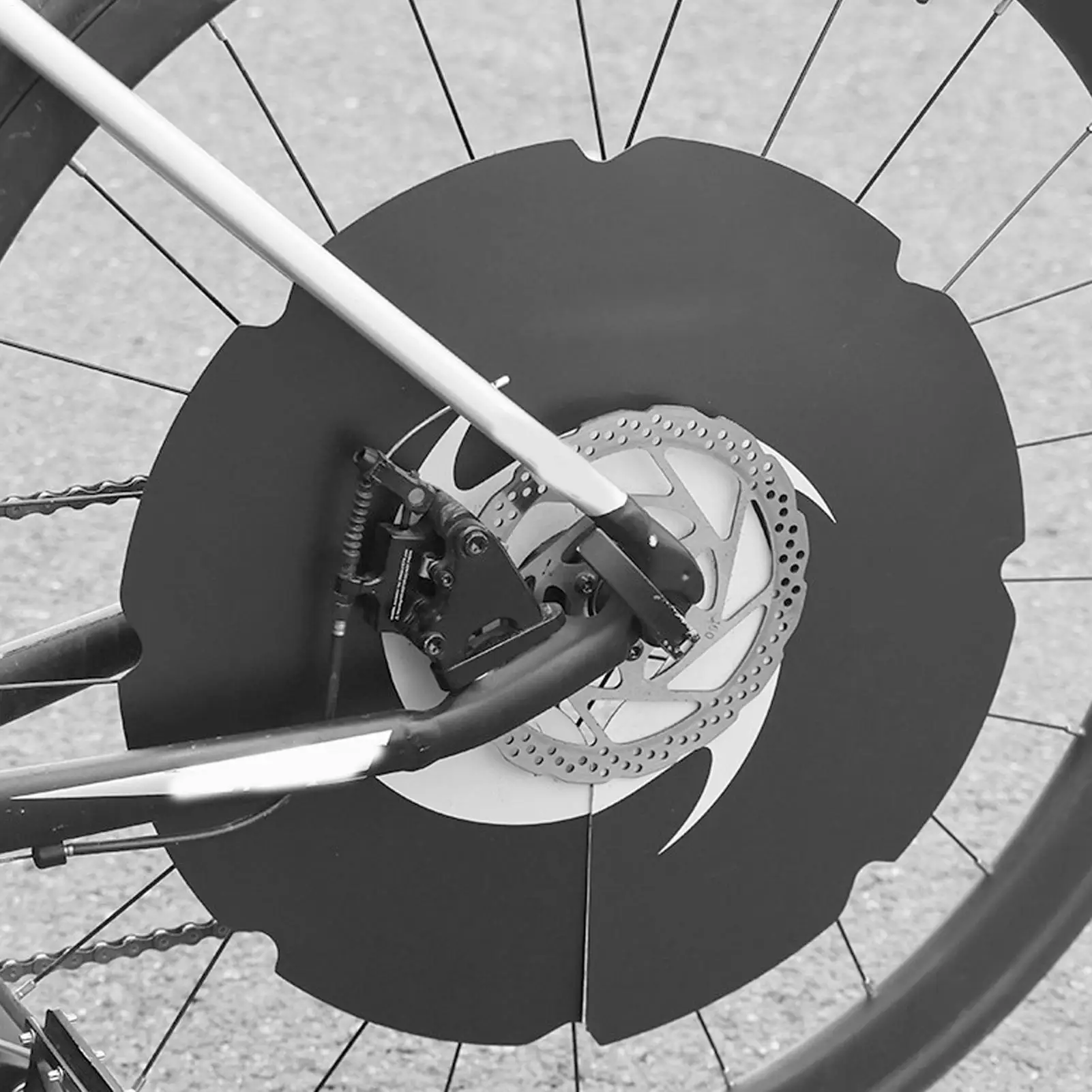 أغطية الفرامل أغطية حماية ل فرامل قرص الدراجة وسادة حماية أداة تنظيف مضادة للضوضاء لحماية الإطار أضرار الرش الزائد #5