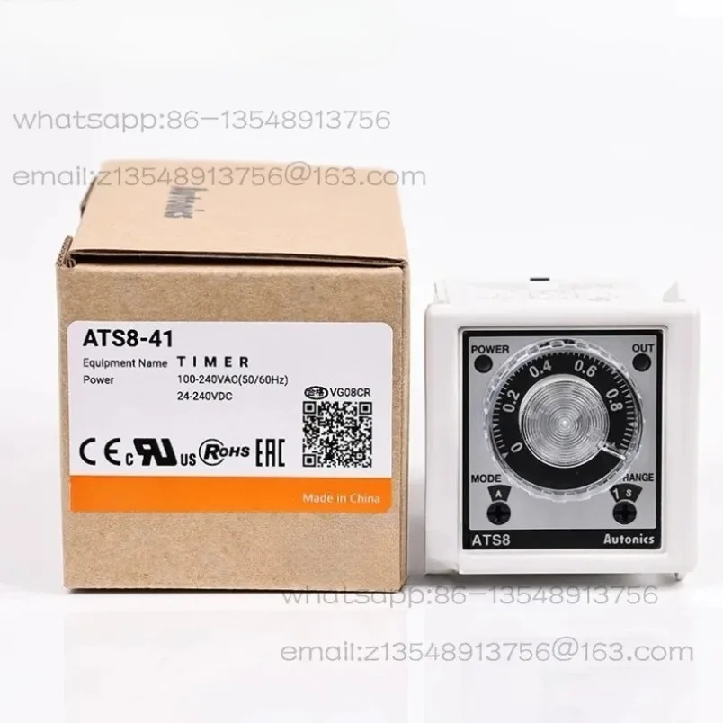 New Time Relay ATS8-41 ATS8-43 Analog Timer Power-on Delay Relay In Stock