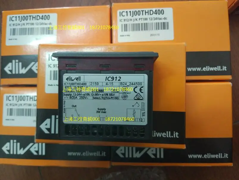 IC912/H, PT100, 12-24V Thermostat ELIWELL, IC11J00THD400 Thermostat