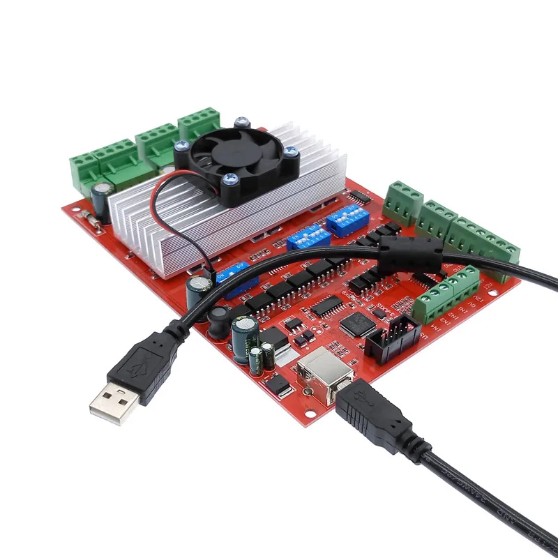 Motor Driver Breakout Board Met Ventilator Mach3 Cnc Usb 100Khz 3 As Interface Motion Controller Driver Board