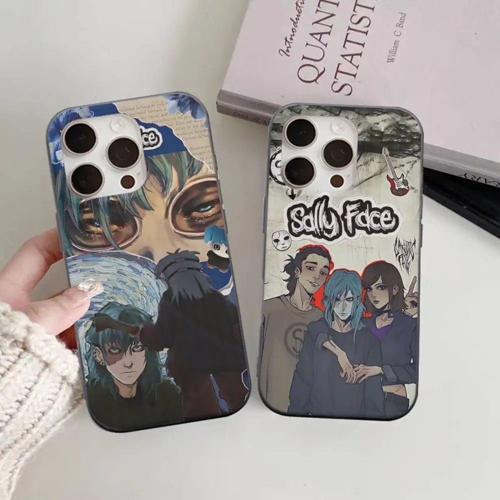 

Horror S-Sally F-Face Suspense Game For IPhone 15 16 17 14 13 12 Pro Max 16E 16 Plus 17 Air Corrugated Shockproof Phone Cover