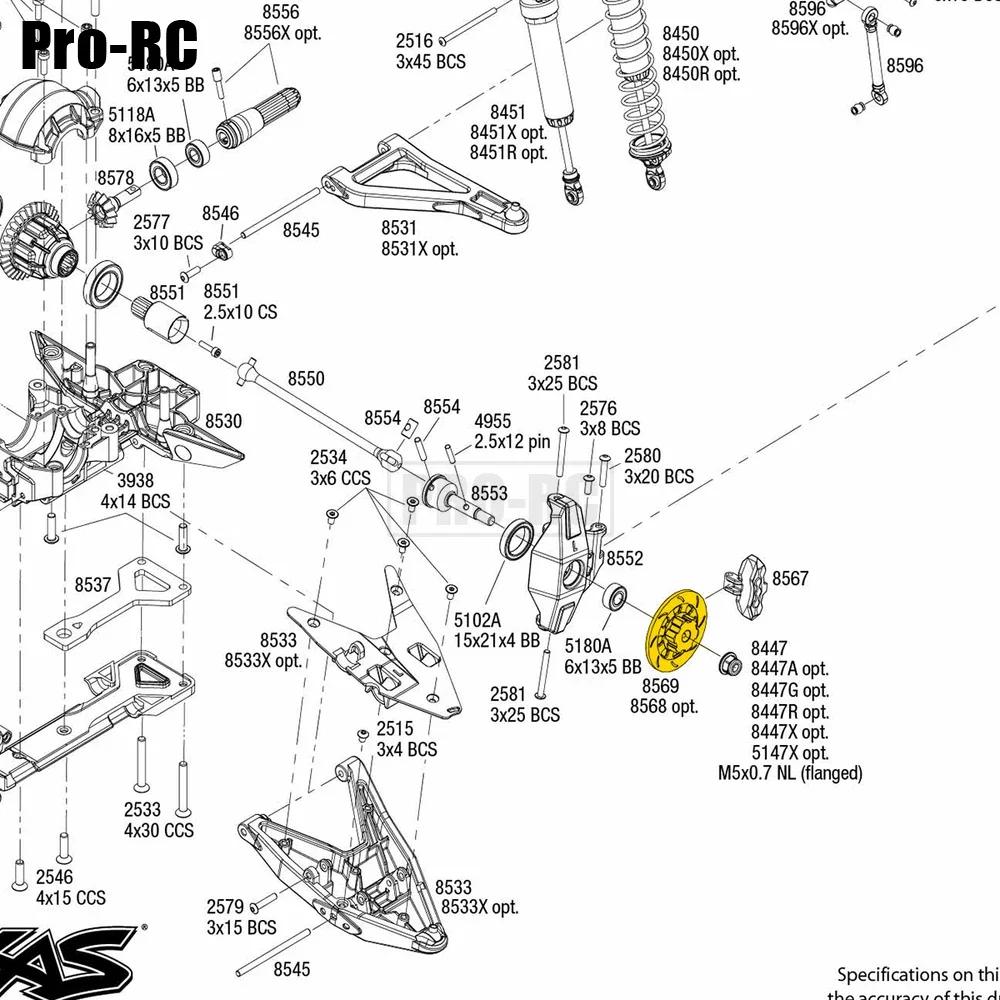 2Pcs 8569 Wheel Hubs Hex Disc Brake Rotors Aluminum Alloy for Traxxas 1/7 Unlimited Desert Racer UDR 85076-4 85086-4 RC Car Part
