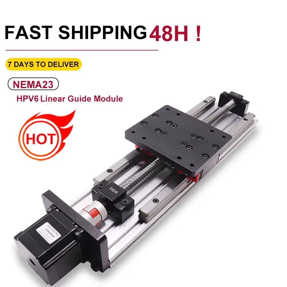 

HPV6 NEMA23 ball screw SFU1204 with Linear Guides HGH15 HIWIN same size with 2.8A stepper motor for 3D printer
