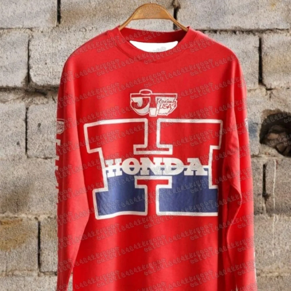 

Honda Latest 2025 Внедорожный мотоцикл с длинным рукавом для горного велосипеда, дышащий трикотаж, быстросохнущий гоночный топ, удобный выбор для гонщиков