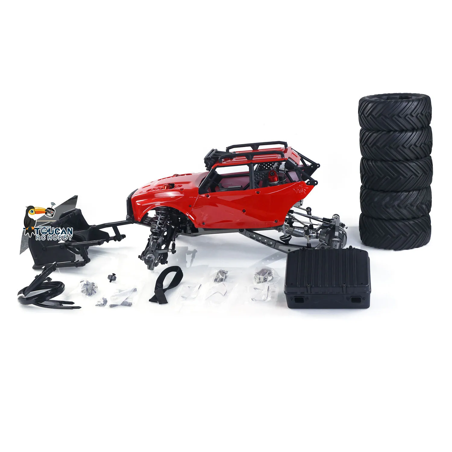 

Игрушки 1/5 RC Внедорожник GR1 Pro Комплект DIY Пульт дистанционного управления Rock Crawler Автомобиль Металлические приводные валы Пластиковый корпус Без электронной части