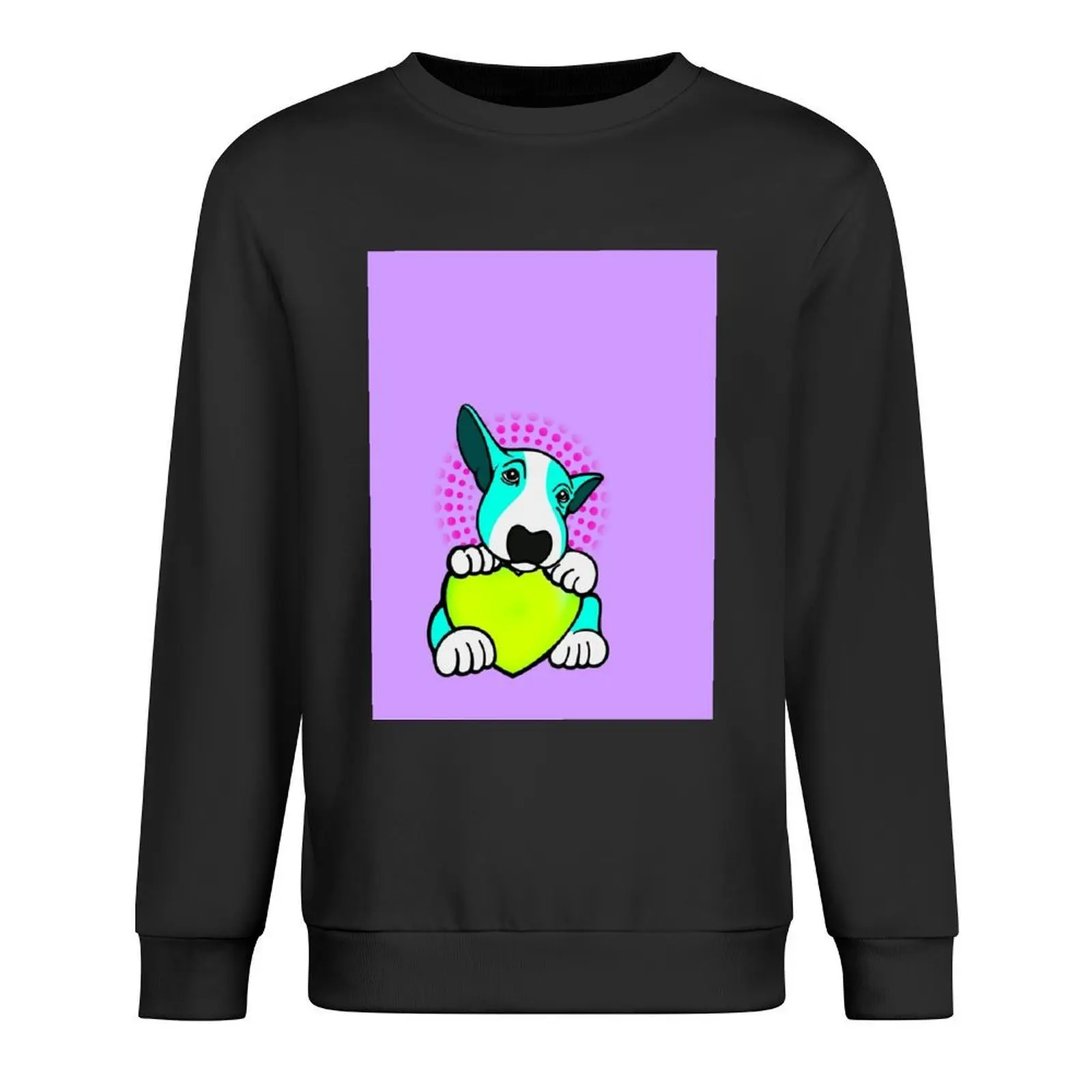 

Love You English Bull Terrier Pup Aqua Pullover mens clothes mens designer clothes winter clothes oversize sweatshirts
