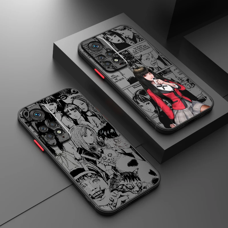 Tomie Kawakami Japanese Anime Frosted Translucent For Redmi 8 8A 9A 9C 9AT 9 9T 10X 10A 10C 10 11A 12C 12 13C 5G Funda