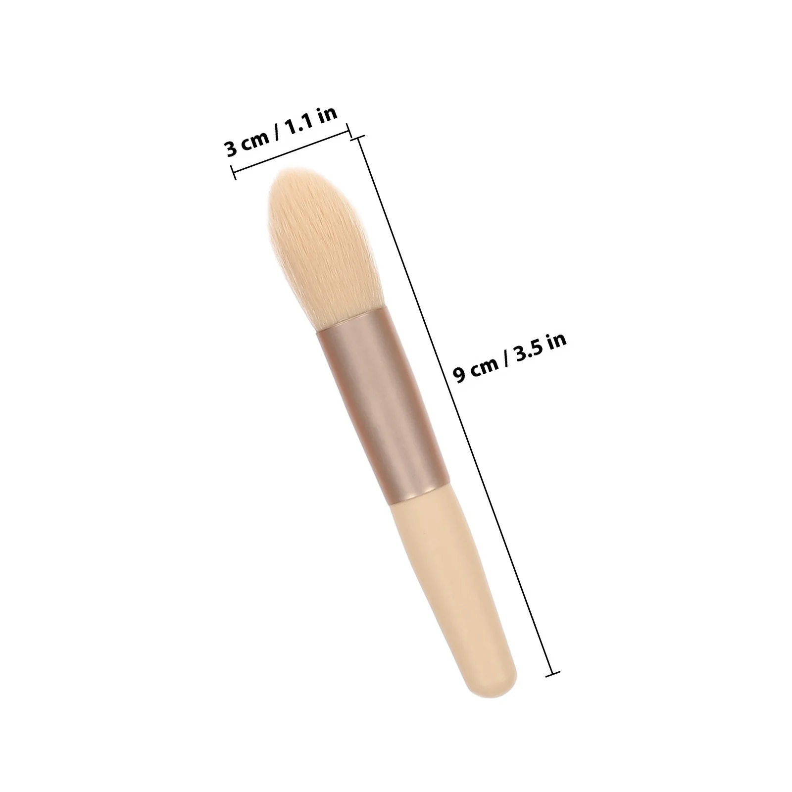 1 Juego de brochas de maquillaje profesional, cerdas sintéticas flexibles para colorete en polvo, sombra de ojos, herramientas de belleza facial, viaje portátil