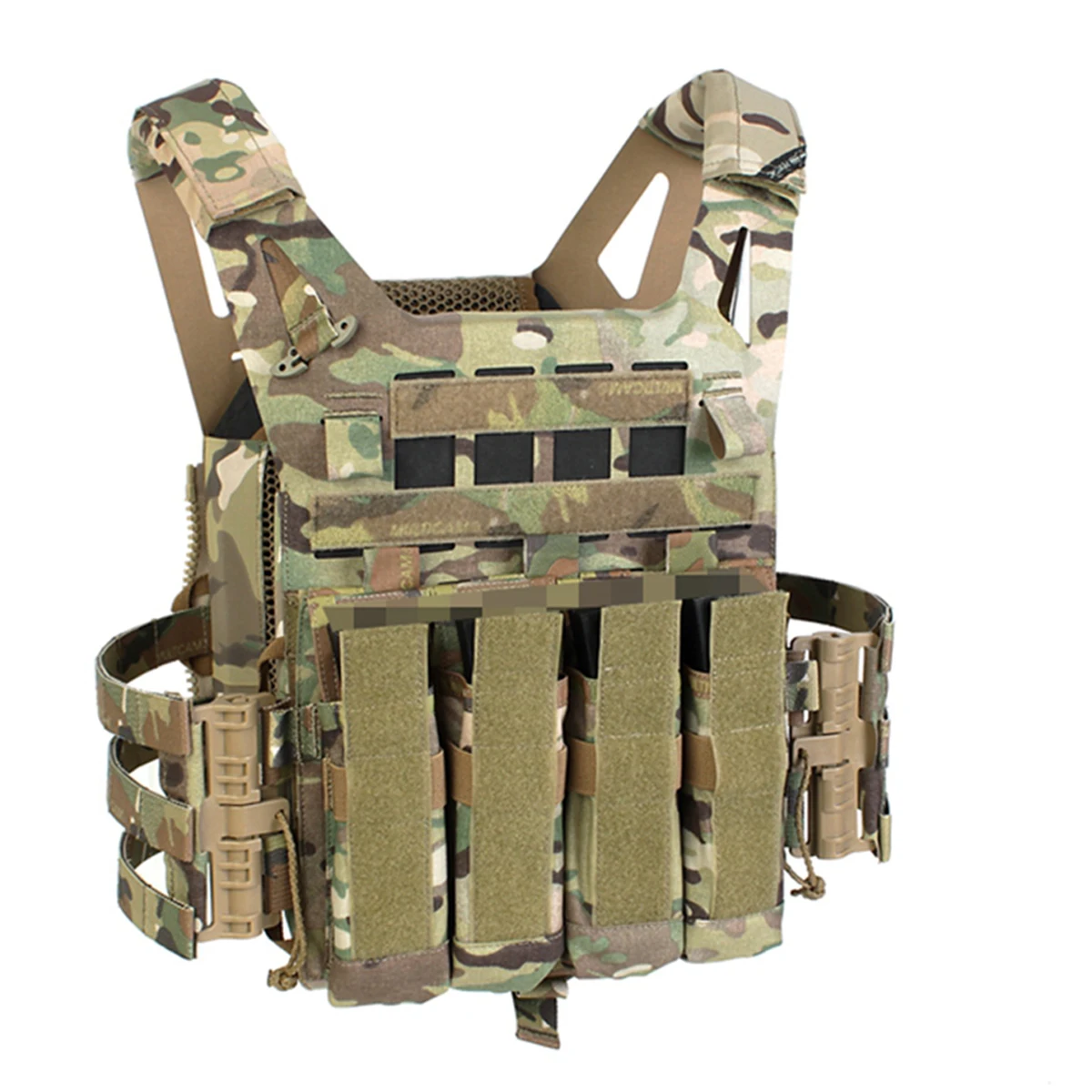 9mm Tactical Magazine Bag, Quadruple MOLLE Airsoft Accsesories Function Package for Hunting, War Games,Movie And TV Props, Etc