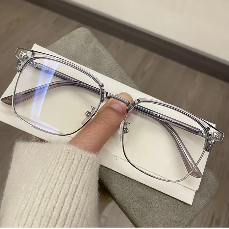 Metal Frame Myopia Glasses Men Women Blue Light Blocking Computer Eyewear Unisex Near Sight Eyeglasses Diopter 0 To -4.0 Очки