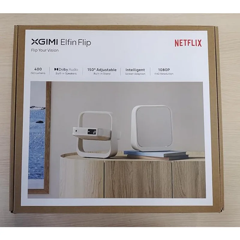 XGIMI Elfin Flip 1080P 400 ISO Lumens Projector Build-in