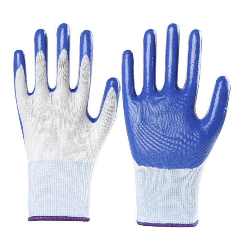 Men Flexible Nylon Gardening Work Gloves Working Protective Glove Horticultural Camping Protective Safety Supplies