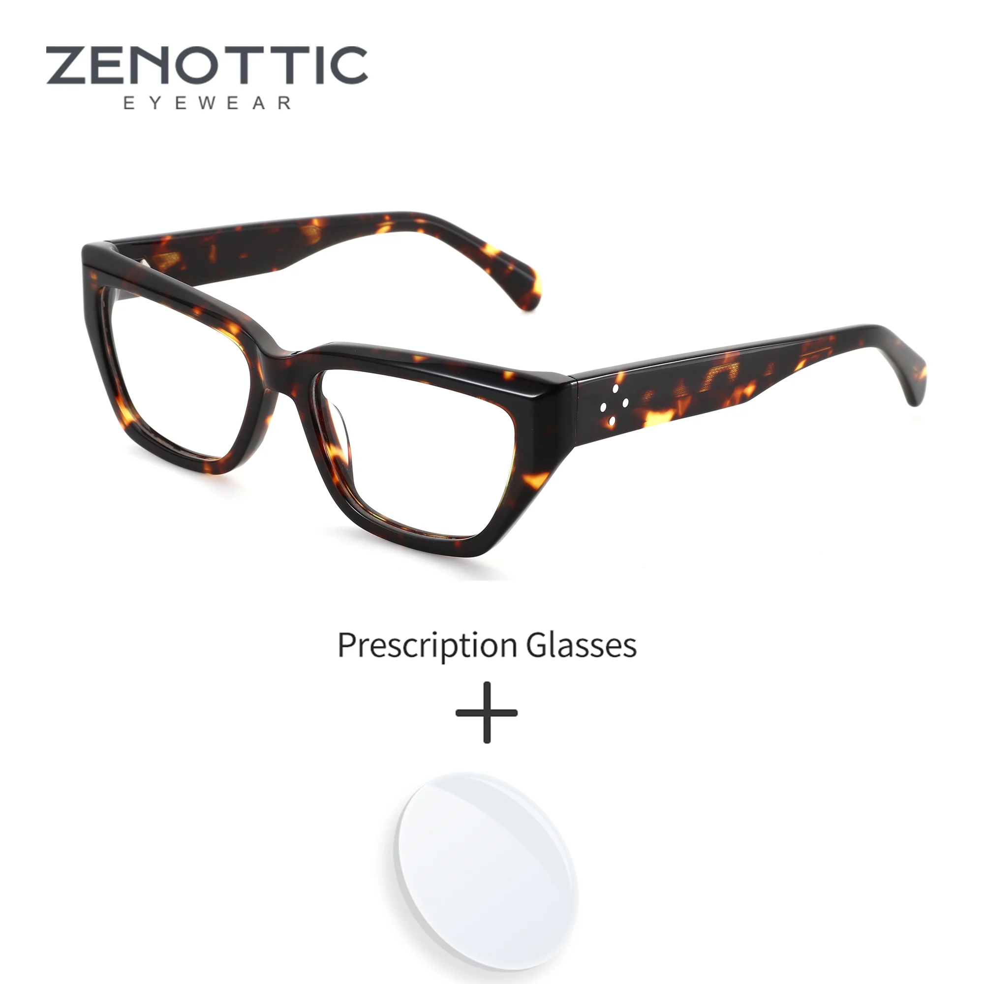 

ZENOTTIC (S Size) Butterfly Acetate Prescription Glasses Women Progressive Medical Eyeglasses Presbyopic Reading Lenses