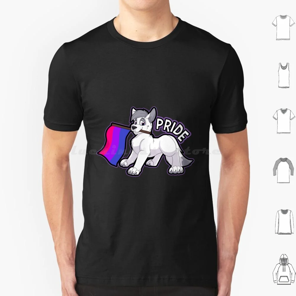 ثنائية فخر تي شيرت 6xl القطن كول المحملة فروي فروي فروي الكلب Doggo الكلاب الذئب لطيف رائعتين تشيبي Kawaii الأبيض Feral #1