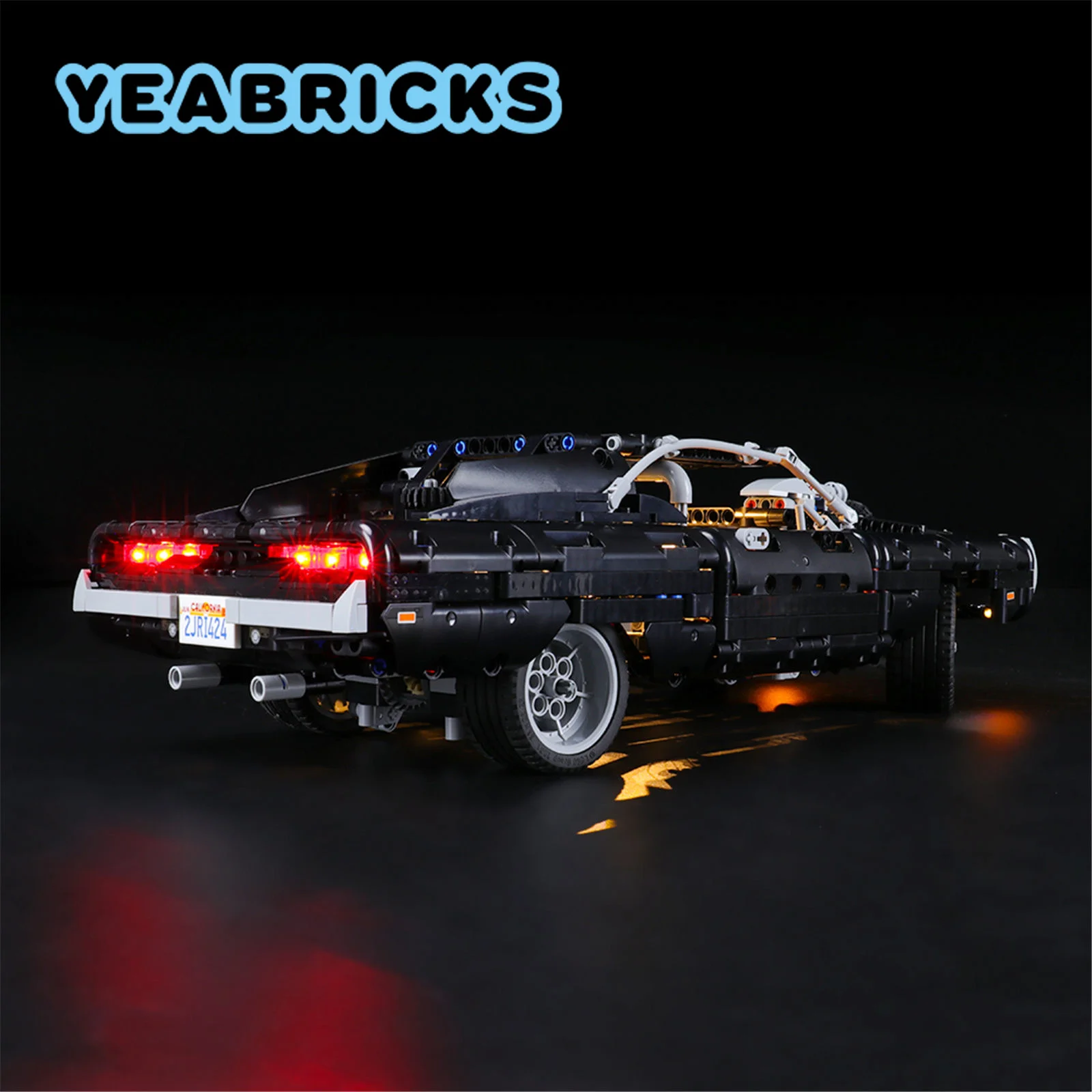 YEABRICKS LED Light Kit for 42111 Dom's Dodge Charger Building Blocks Set (NOT Include the Model) Bricks Toys for Children image 3