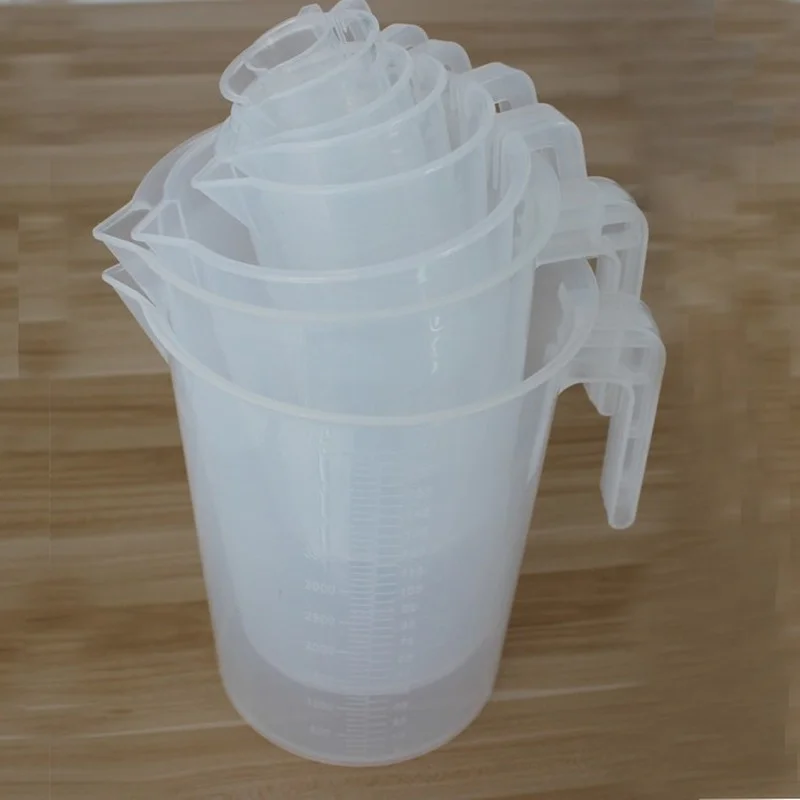 printed available 15ml 30ml 100ml 150ml 1000ml to 5000ml etc plastic kitchen or Lab measuring cup