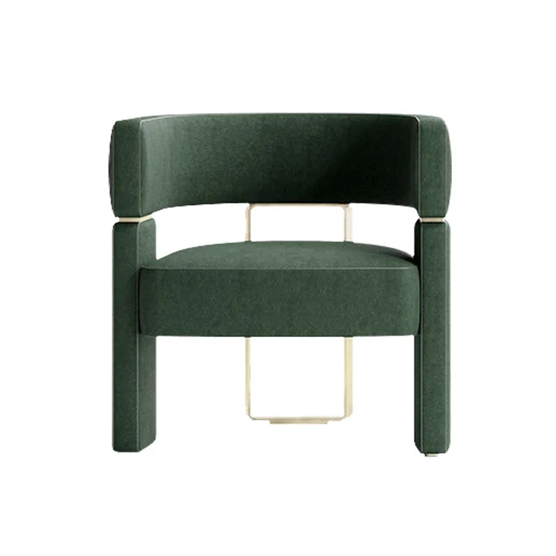 Italian light luxury designer sofa, high-end customized bedroom, living room, single fabric sofa chair