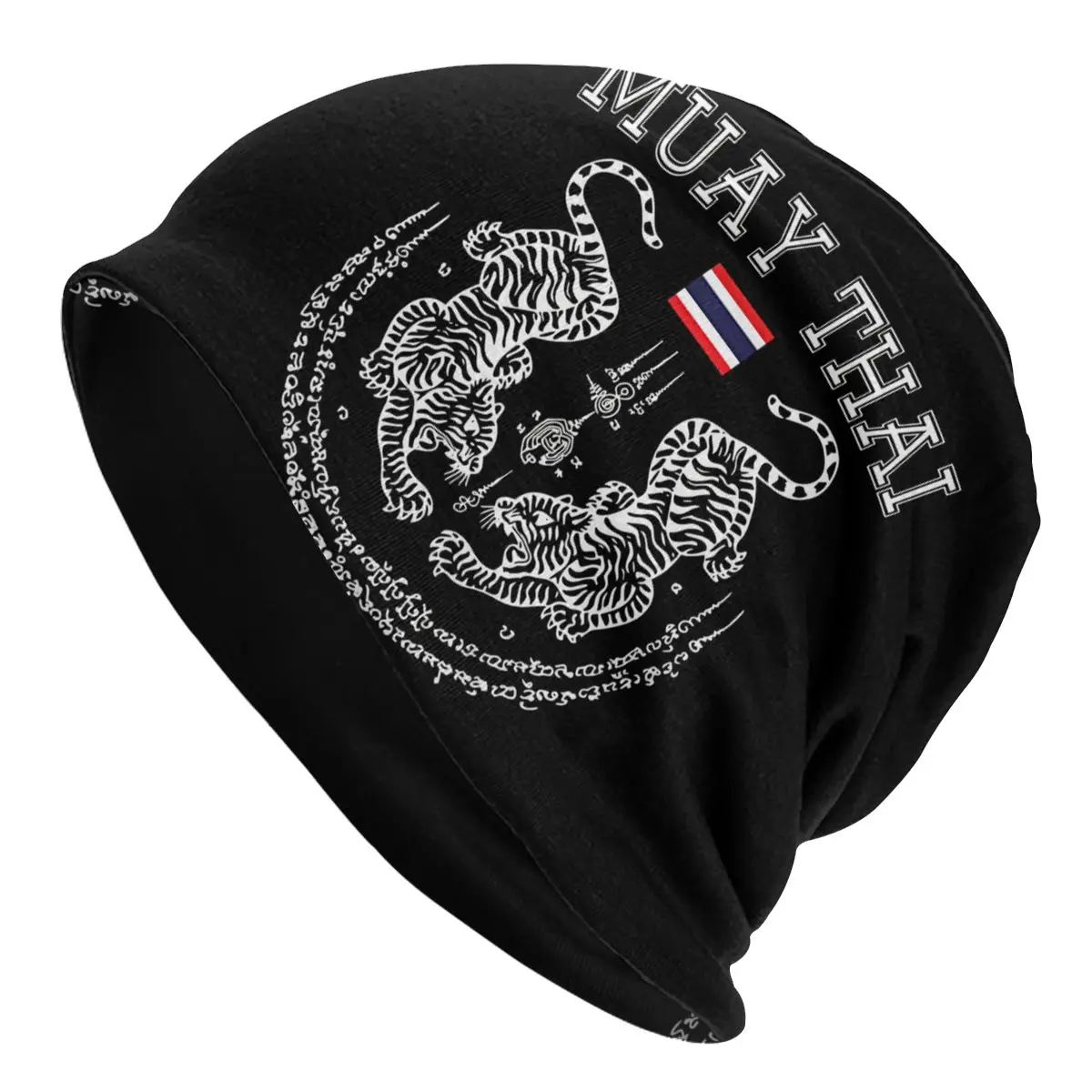 Skullies Beanies Caps Muay Thai Men Kickboxing Men Women Thailand Thin Hat Autumn Spring Bonnet Hats Men Women's Street Ski Cap