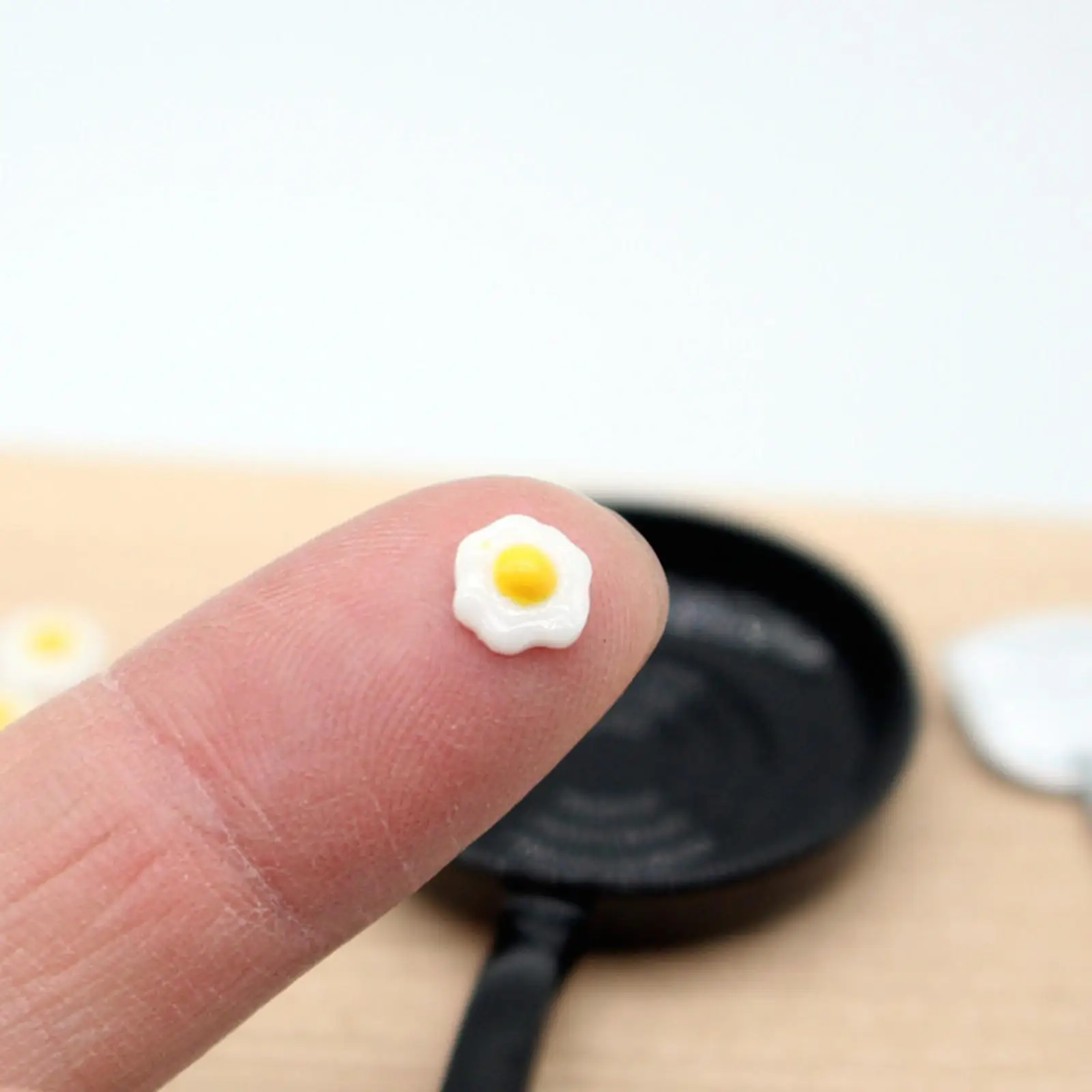 

Dollhouse 1 12 Scale Miniature Frying Pan Egg Set Resin Alloy Small Toys Miniatures for Dollhouse Kitchen and Decor