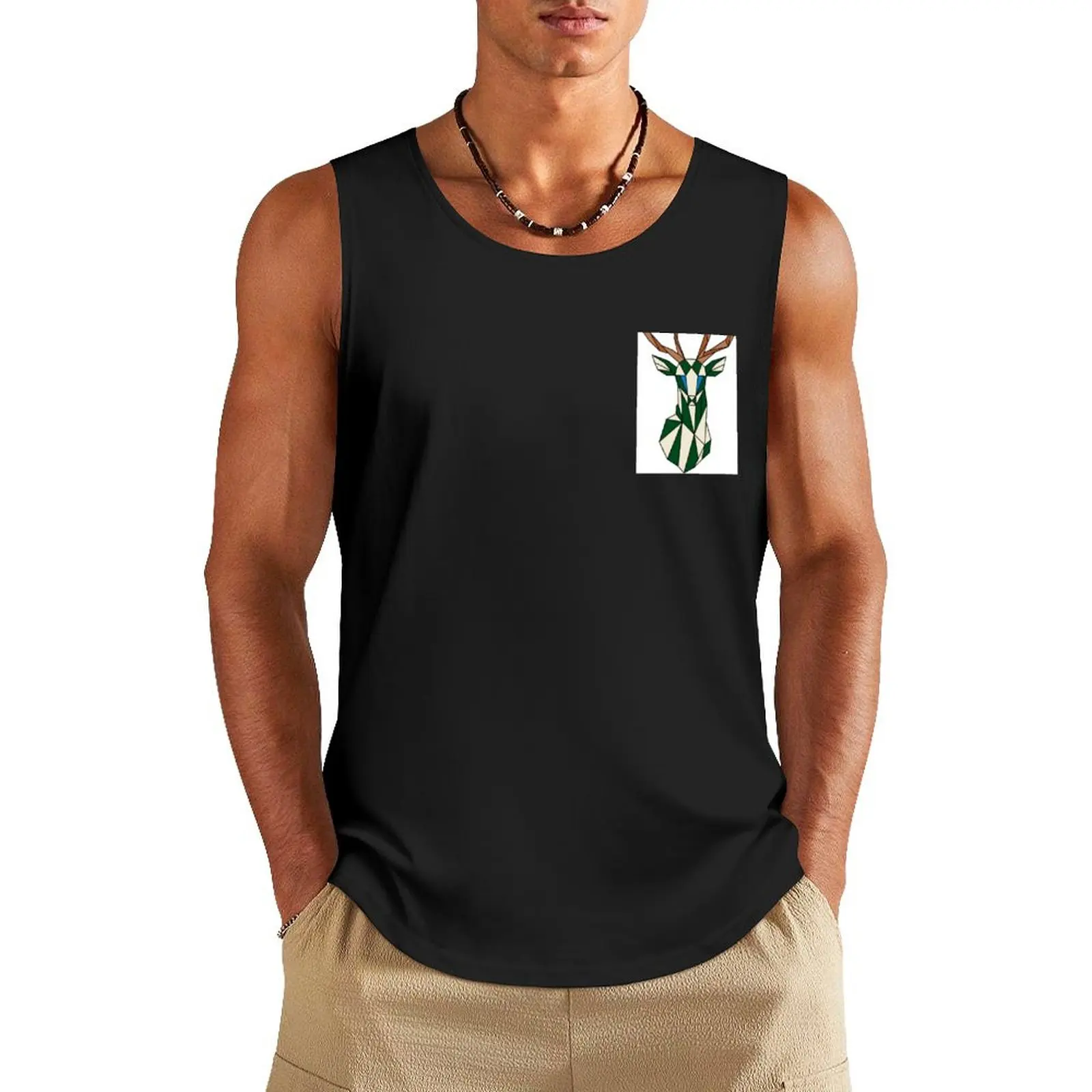 

Graphic deer Tank Top gym clothing gym clothing men Bodybuilding shirt