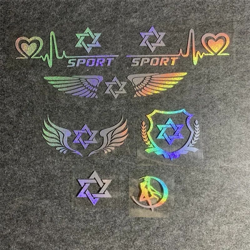 Motorcycle Refit Personalized Wing Sticker Motorcycle  Logo Decorative Colorful Laser Reflective Waterproof Decals for CFMOTO