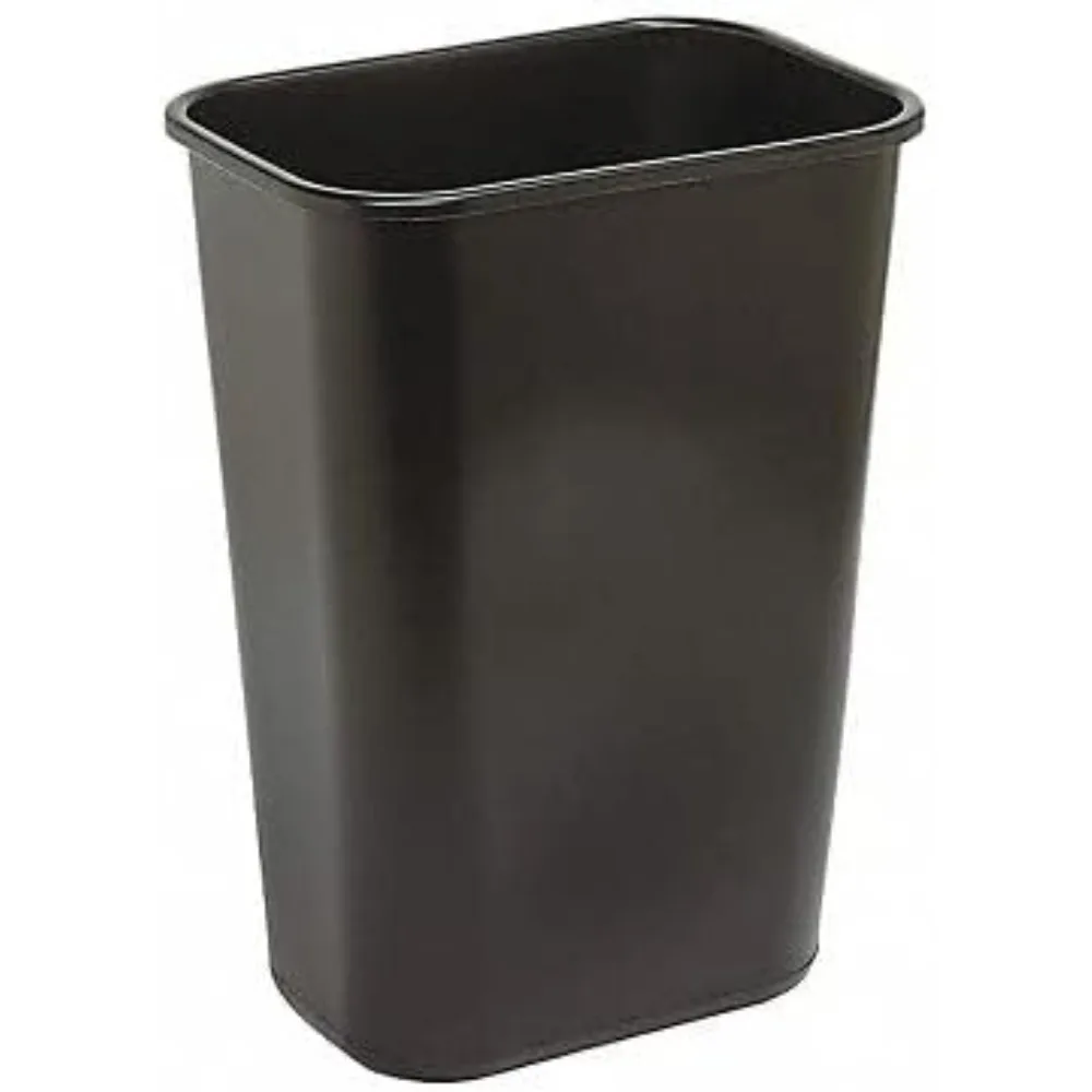 

Прямоугольная корзина для мусора, 10 галлонов, из пластика, с черным морозным покрытием, 4PGN8 - 1 штука