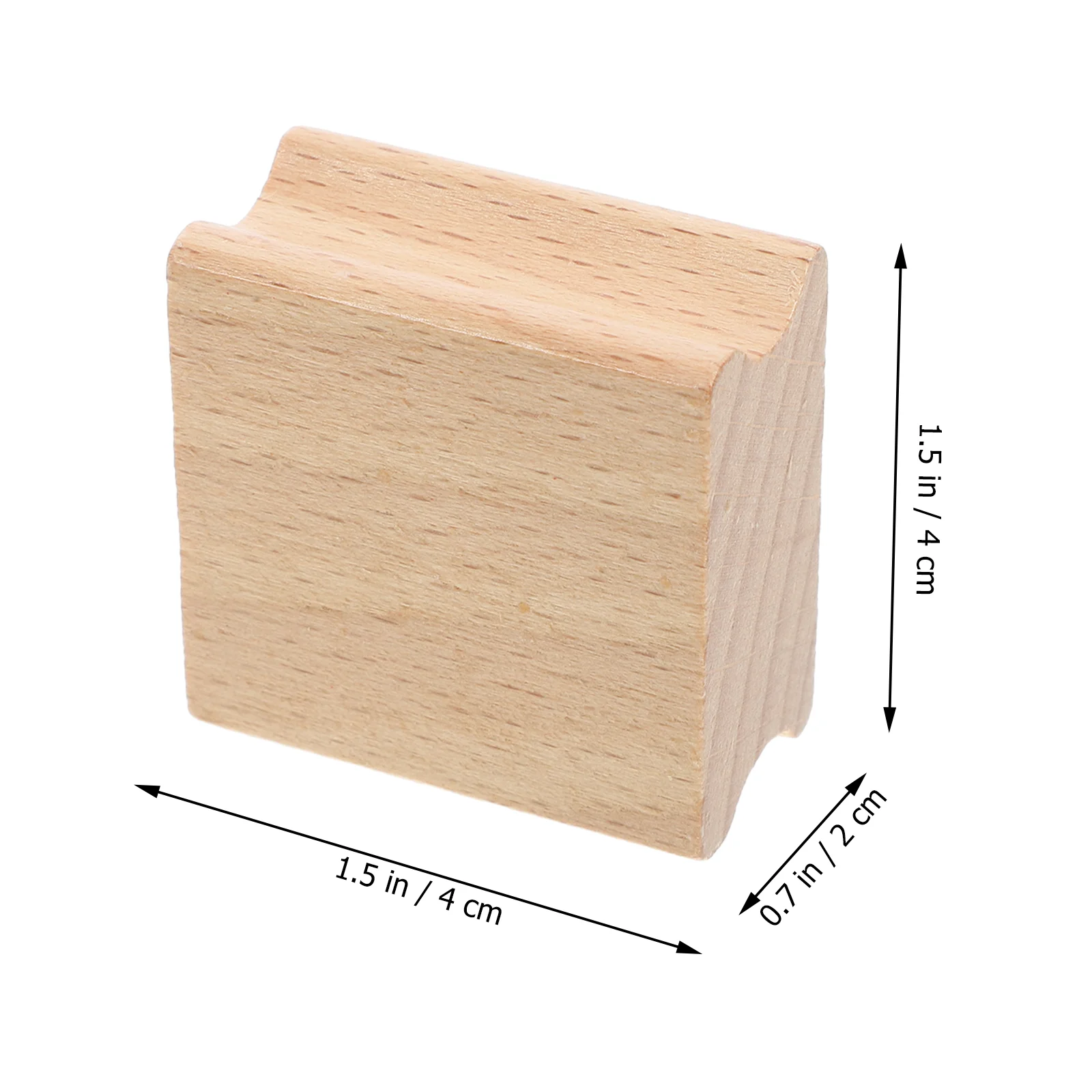 10 Pcs Ink Beech Wood Seal Blank Stamper Self Making Scrapbook Novel Wooden DIY Craft Tool Square Child