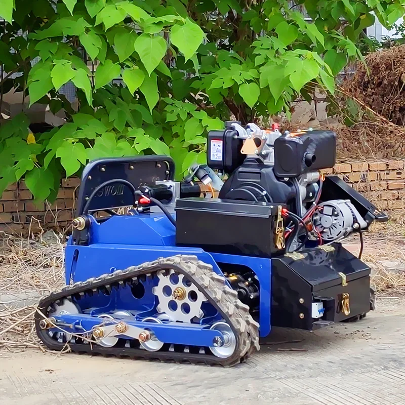 Customized Factory Direct Sales  Cutting Width Intelligent Remote Control Robot  Crawler Remote Control Lawn Mower