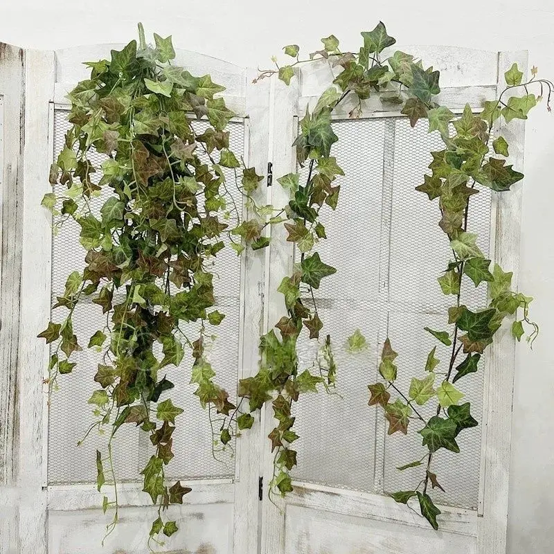 ديكور معلق على شكل عبلاب صناعي للخريف، نباتات خضراء مزيفة للديكور الداخلي، المطعم، المكتب، تصميم الحديقة الخارجية #1