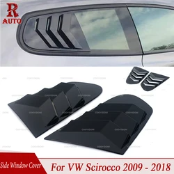 R-AUTO Vent Carbon Surface Style Spoiler Decorative Accessories Quarter Side Window Louver Scoop For VW Scirocco 2009-2018