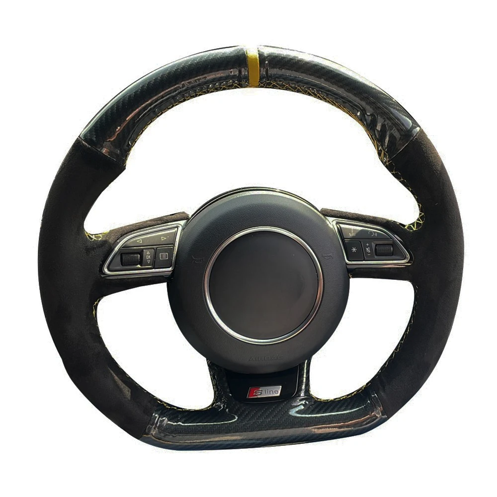 

Braid Car Steering Wheel Cover Anti-Slip Suede For Audi S5 8T S6 C7 S7 G8 RS Q3 8U SQ5 8R S1 8X S3 8V Sportback S4 B8 Avant