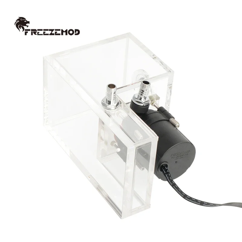 FREEZEMOD Water Cooling ปั๊มถังน้ําแบบบูรณาการ Res 24V กระแสเงินสด 630L/H หัว 4.2 เมตร PWM อุณหภูมิควบคุม