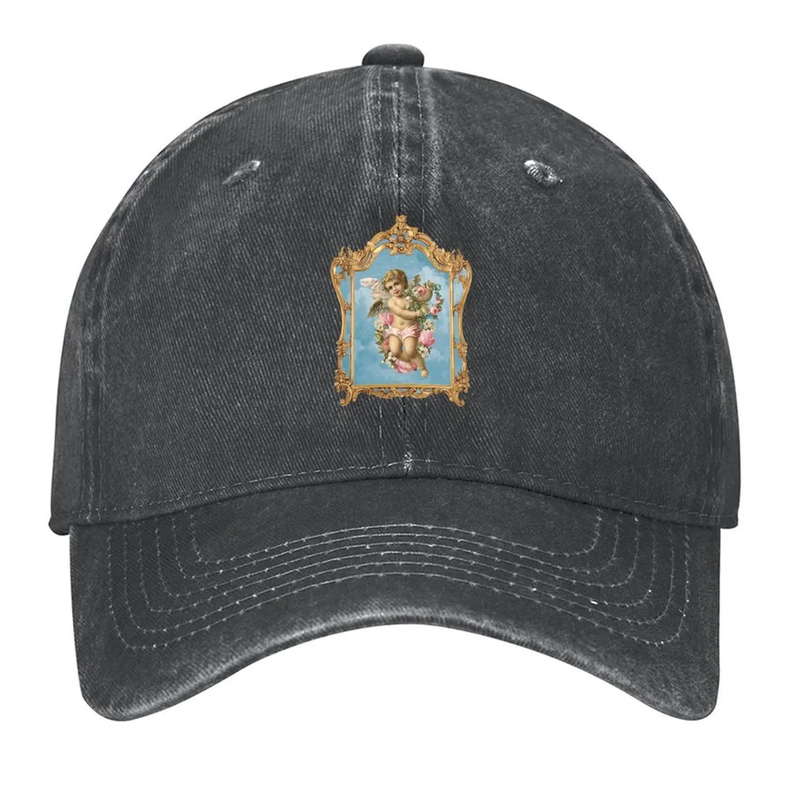 

Vintage Baby Angel Baseball Cap Vintage Hood luxury woman cap Cosplay Girl Men's