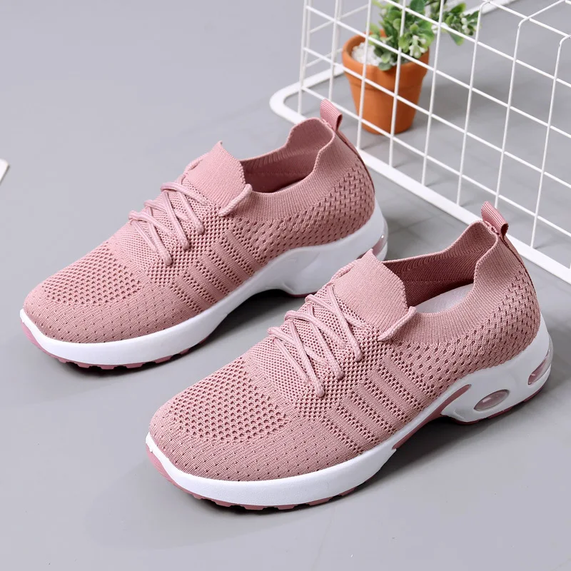 2024 Women's shoes summer new fashion casual shoes mesh comfortable soft sole running shoes breathable  sneakers