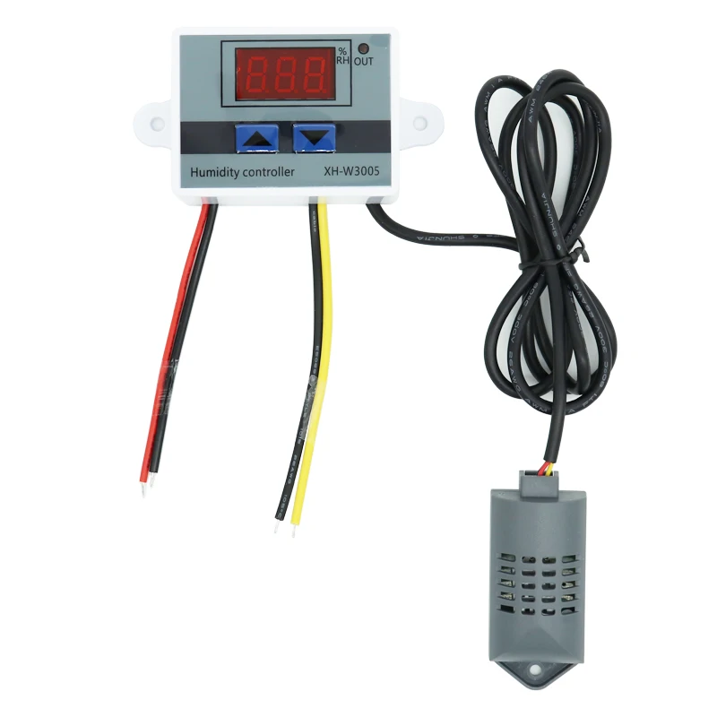 Imagem -03 - Humidistat Número Umidade Medidor 12v 24v 110v 220v Regulador de Comutação Controle Umidade Mais Regulatorumidade Sensor W3005