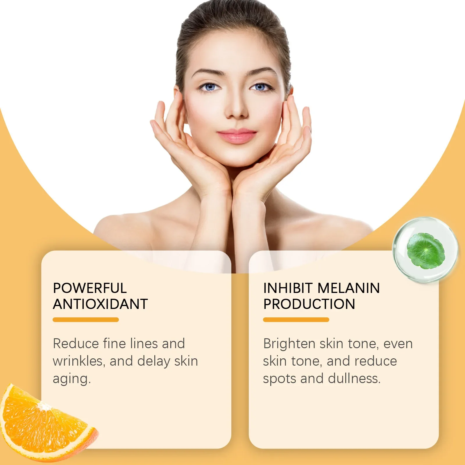 Serum Vitamin C krim Vitamin C untuk penggunaan sehari-hari, menghidrasi, menghaluskan garis halus, dan meningkatkan kekaukan Kulit Pelembab mencerahkan