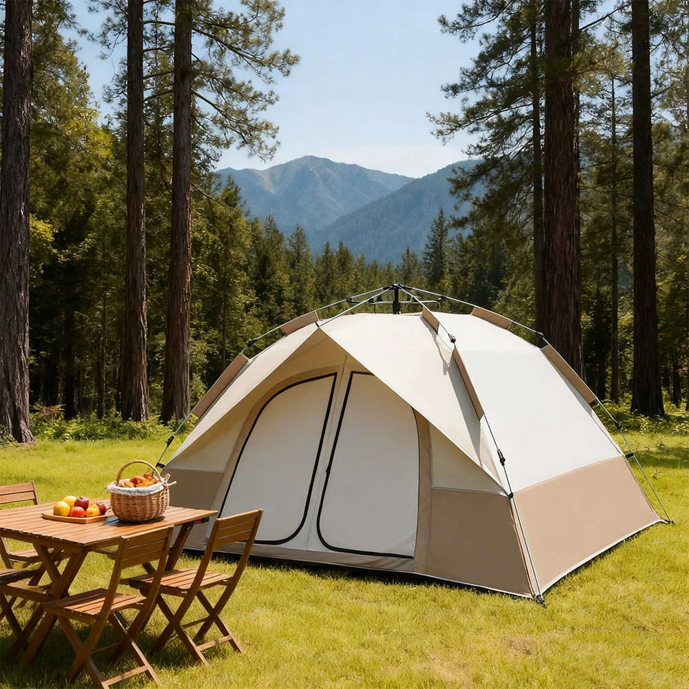 

STLF Oxford Cloth Tent Portable Full-Automatic Quick-Opening Folding for Camping Sun & Rain Protection Thick for 2 Persons