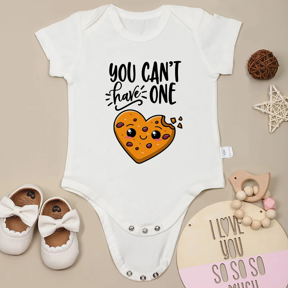 

Cute Twin Baby Boys Girls Clothes Onesies You Can't Have One Without the Other Cartoon Newborn Bodysuit Cotton Skin -friendly