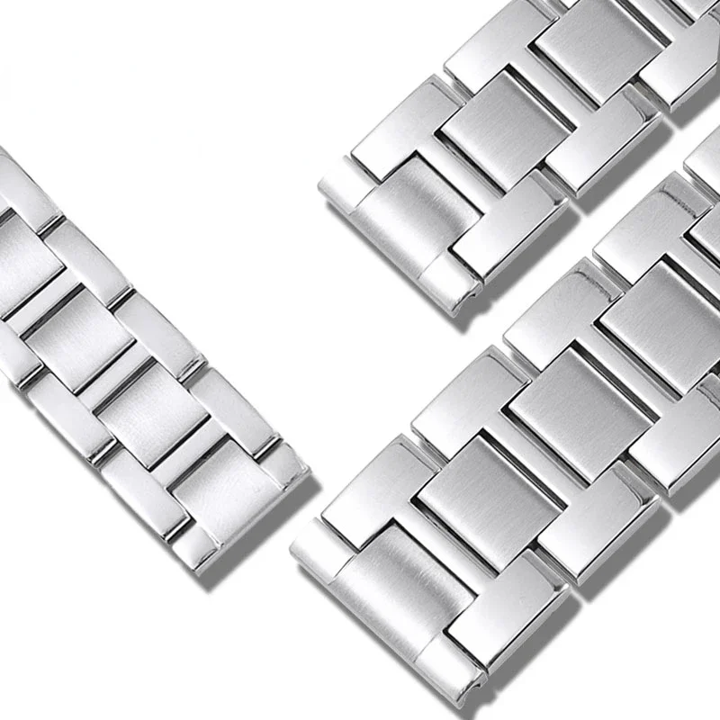 Stainless Steel Watch Strap for Cartier Tank Men Tank Solo London Santos Sweet-Proof Breathable Watch Band Accessories 20mm23mm