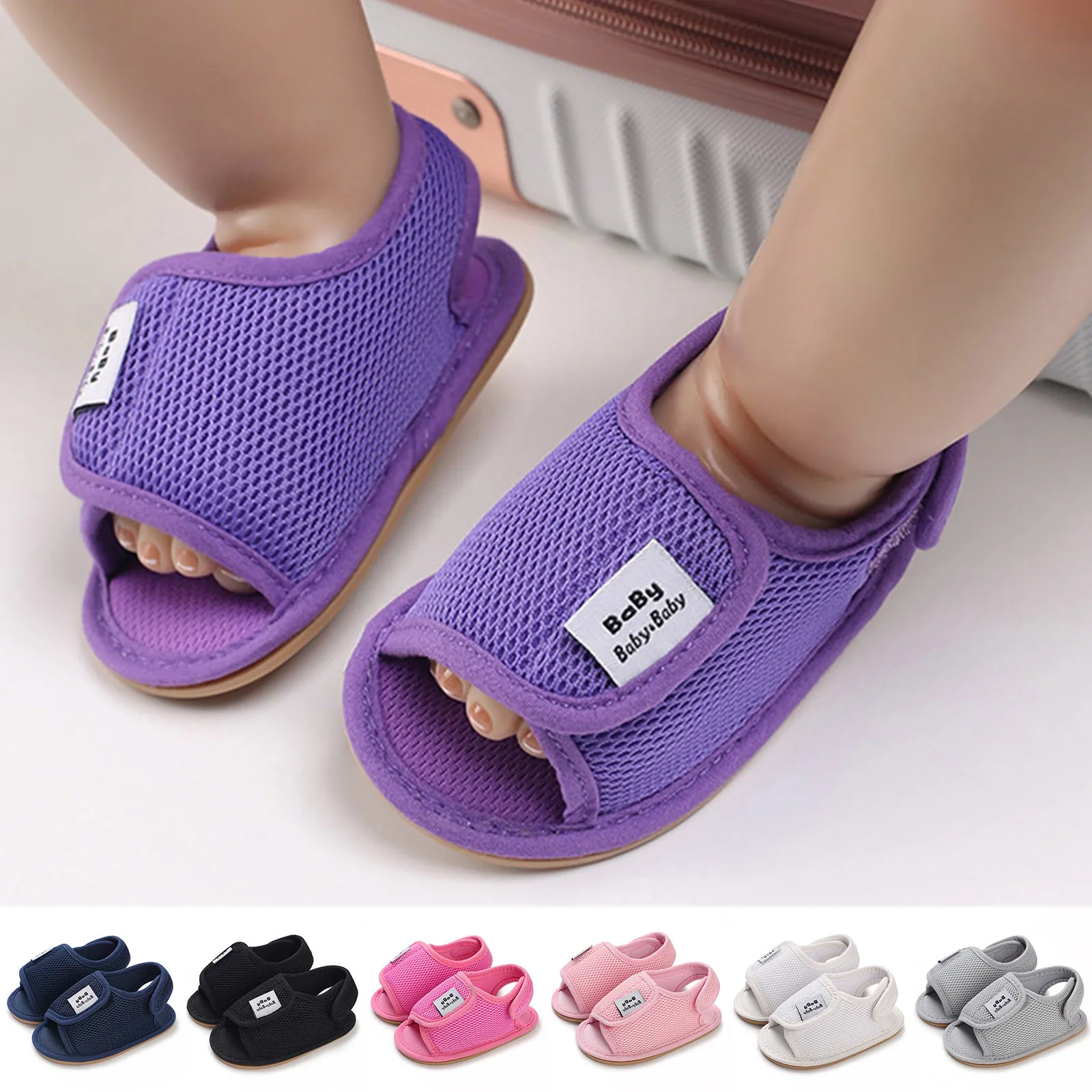 

New Summer Sandals Baby Boys Girsl First Walkers Sandals Newborn Infant Shoes Soft Bottom Non-Slip Breathable Walk Shoes Outdoor