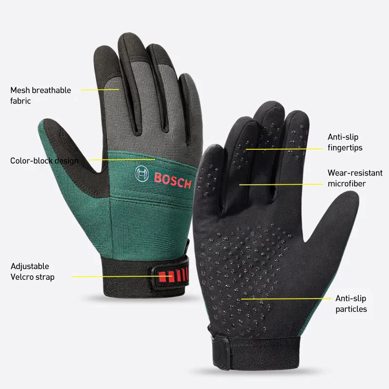 قفازات بوش للعمل المنزلي والمهني للتجديد، وحفر الطاقة، والبستنة، والاستخدام الخارجي لأعمال النجارة #6