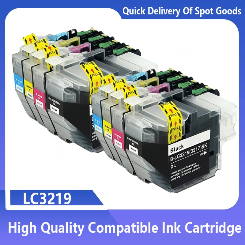 Cartucho de tinta para Brother, compatível com LC3219, LC3219XL, LC 3217, Lc3217XL, MFC-J5330DW, J5335DW, J5730DW, J5930DW, J6530DW, J6935DW