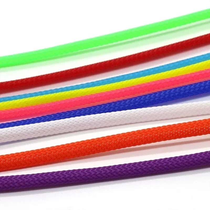 1/2/5/10/20/30/50M 2mm Insulated PET Braid Sleeves Sleeving High Density Cable Sheath Wrap Cable Protector Braid For Wires