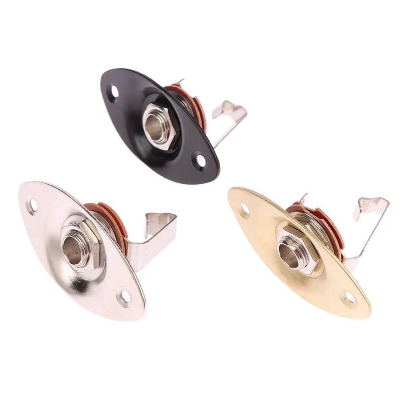 1 Set Electric Guitar Pickup Oval Output Jack Plate Jackplate Socket Jack for LP Electric Guitar Accesorios Guitarra